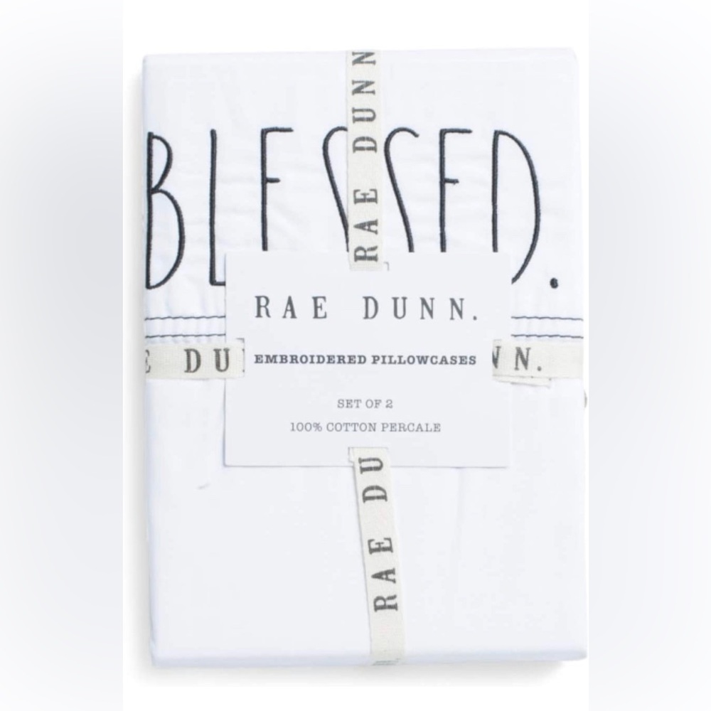 NWT Rae Dunn BLESSED Pillowcases - Picture 4 of 4